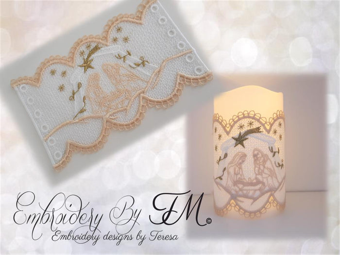 Candle corset Nativity/5x7 hoop