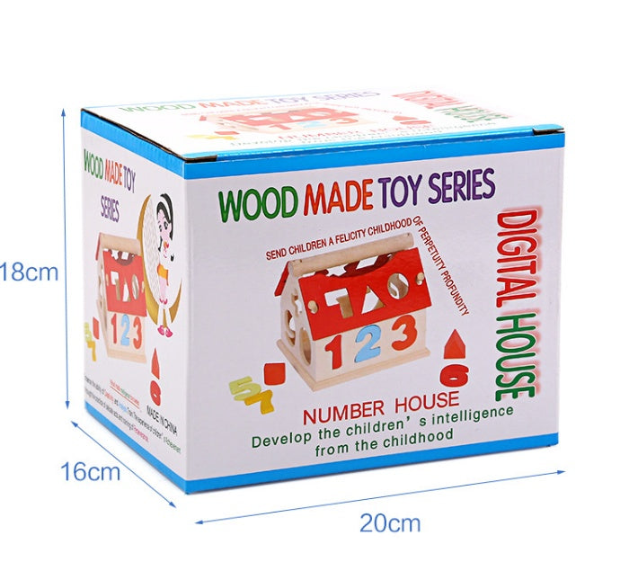 Children's Digital House Wisdom House Cute Digital Pairs Early Learning Educational Toys 🇨🇳