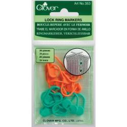 Clover locking stitch markers