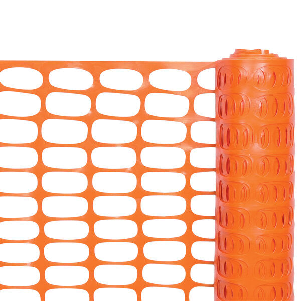Cortina 4' x 100' Orange Lightweight Safety Fencing 03-902 - Oval Pattern