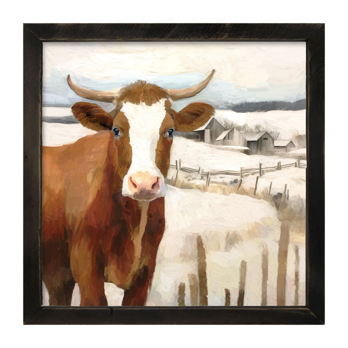 Cow Near Fence