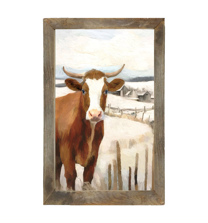 Cow Near Fence