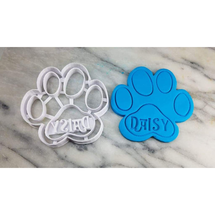 Custom Dog Paw Personalized Cookie Cutter - Dogs & Cats