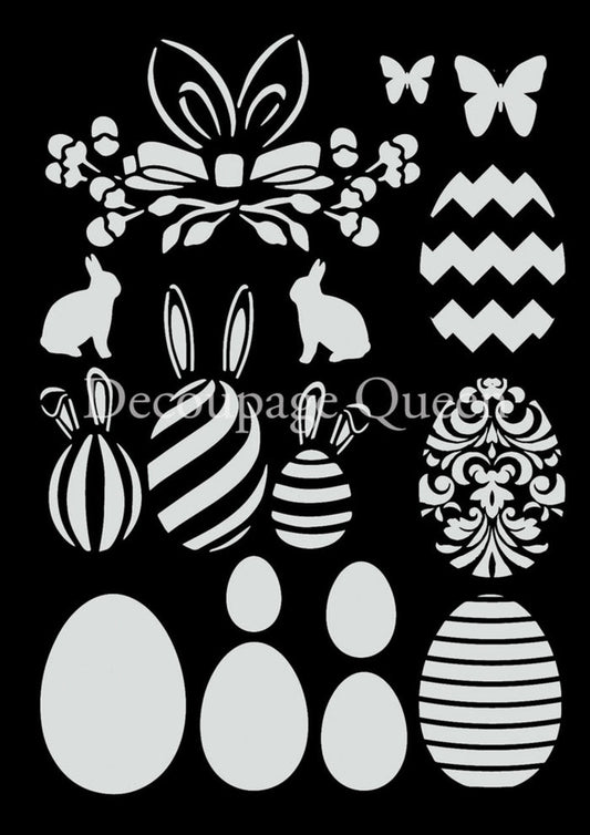 Decoupage Queen Easter Bundle Stencil, 0024