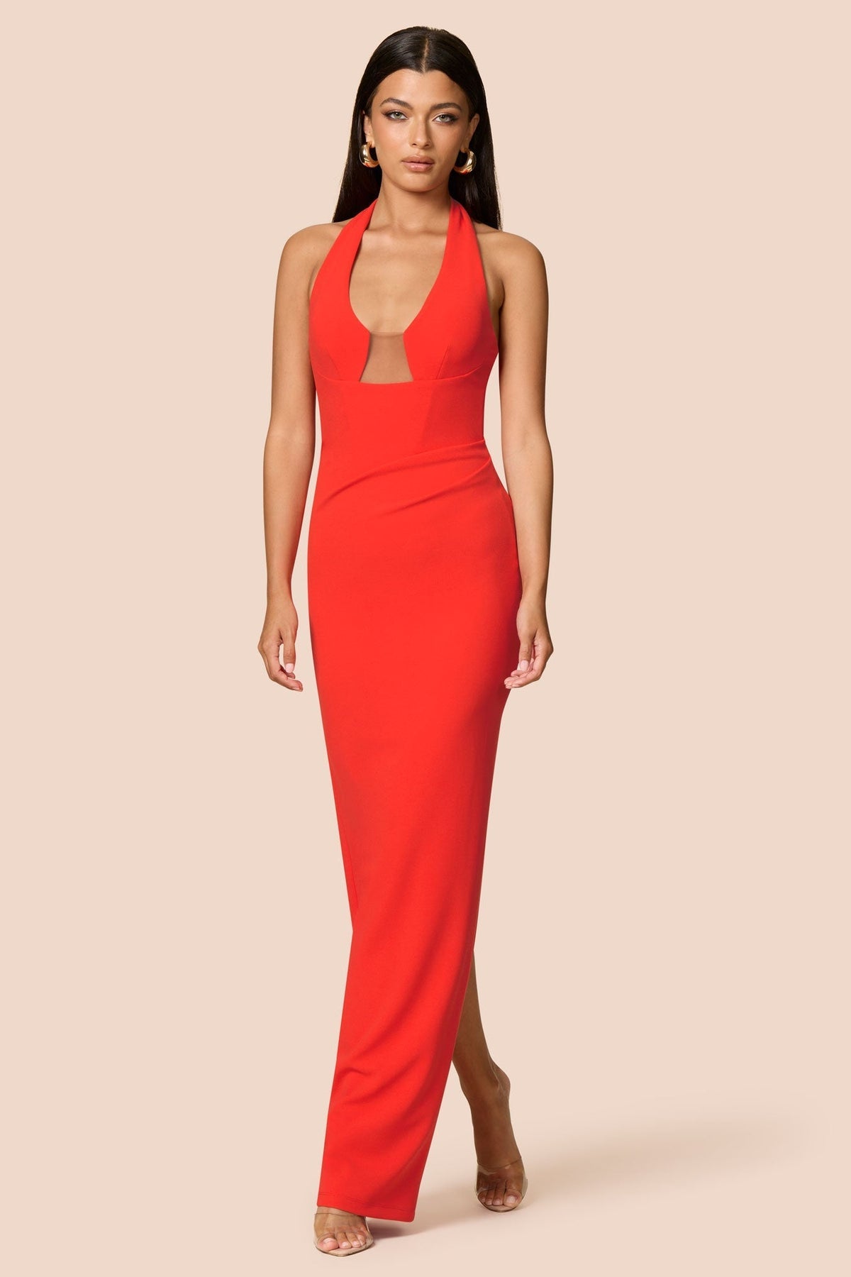 Nookie Demi Gown -  Cherry
