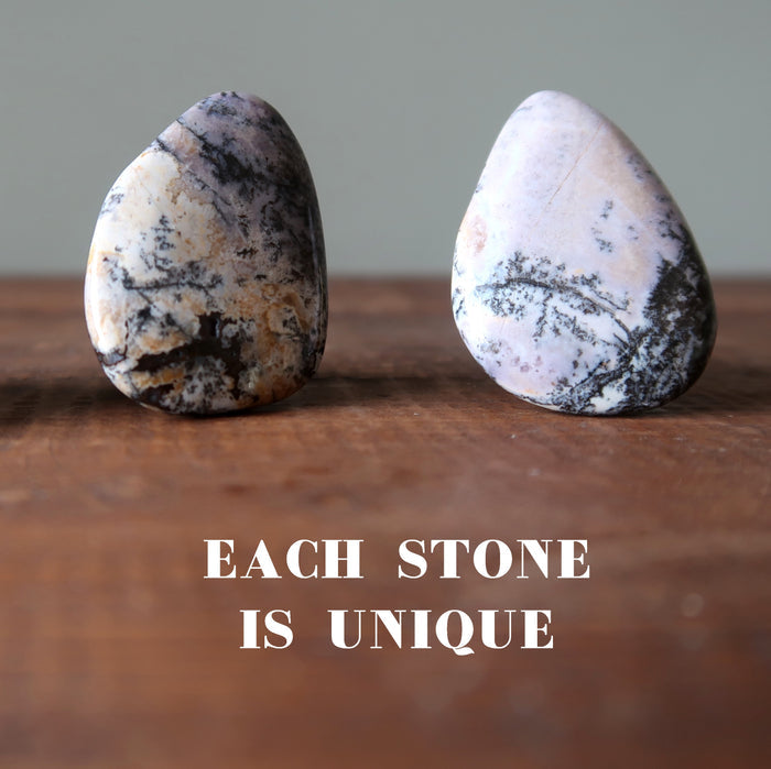 two dendritic jasper rings showing each stone is unique