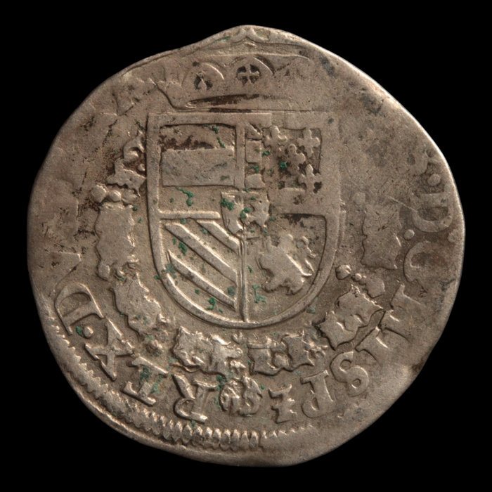 Duchy of Brabant, Philip II Silver 1⁄20 Ecu - 1576 CE - Spanish Netherlands