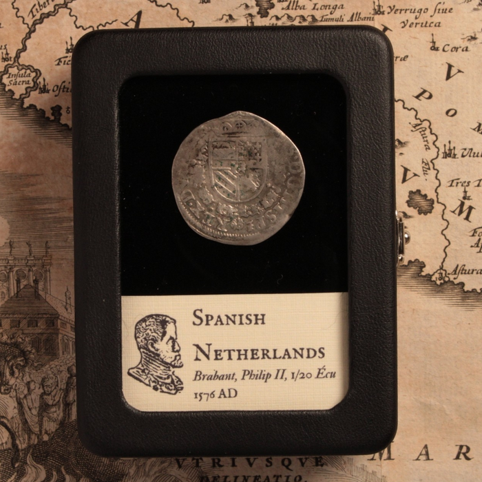 Duchy of Brabant, Philip II Silver 1⁄20 Ecu - 1576 CE - Spanish Netherlands