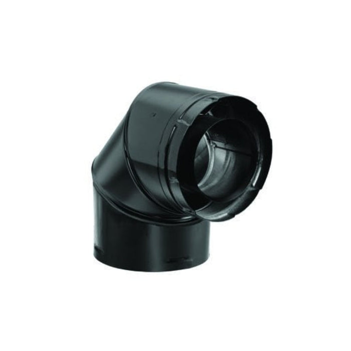 Duravent 5" x 8" DirectVent Pro  Elbow (black) | 58DVA-E90B