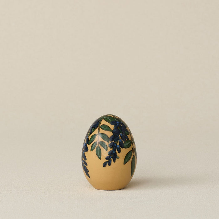 Handcrafted ceramic egg by Rookwood Pottery