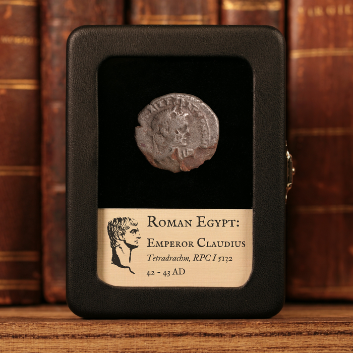 Egypt, Emperor Claudius, BI Tetradrachm, Messalina Reverse - 42 to 43 CE - Roman Provinces