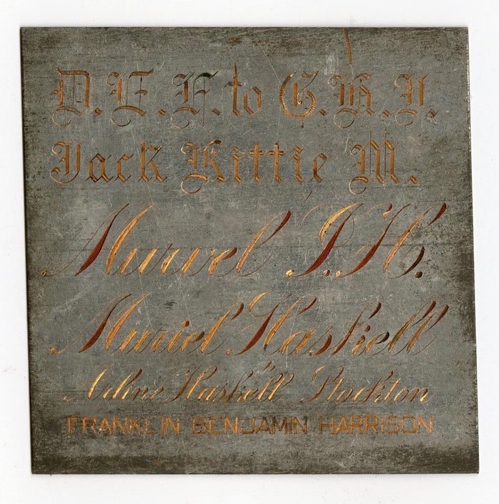Engraving Practice Plate Number 24