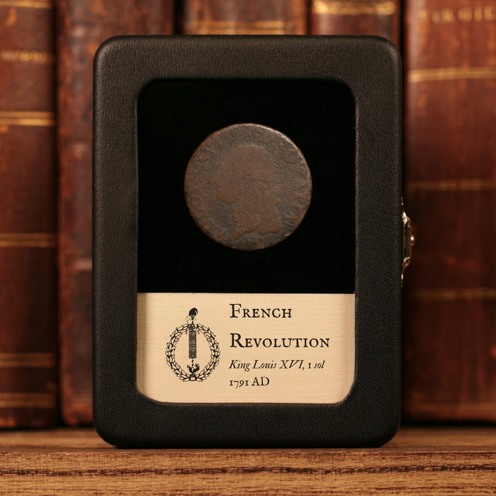 French Revolution, King Louis XVI, 1 Sol - 1791 CE - France