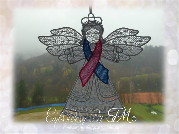 FSL Angel to hang in the window No.2 /5x7 hoop/three variations