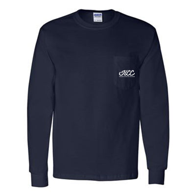 Gildan Adult Ultra Cotton Long-Sleeve Shirt With Pocket, Printed