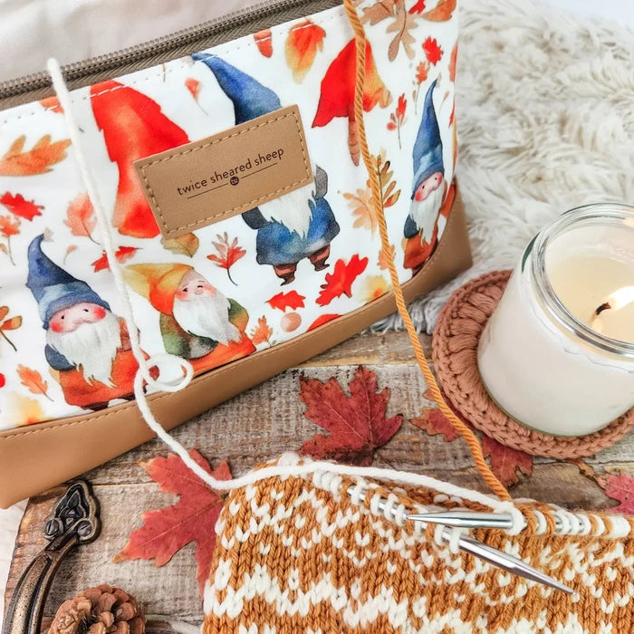 Gnome Friends Trinity Bag – Medium Zippered Project Bag