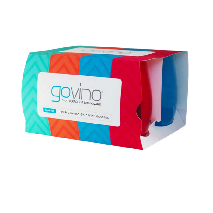 Govino Sky Jewel Tone Red Wine Glasses 4 pk