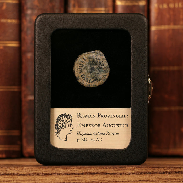 Hispania, Emperor Augustus (First Roman Emperor), AE Unit, Colonia Patricia - 31 BCE to 14 CE - Roman Provinces