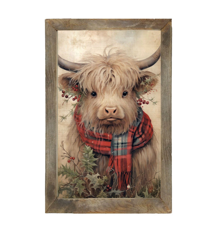 Holly Cow - Framed art
