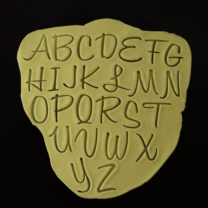 Honey Cursive Letter Cookie Stamps Set Letters/ Numbers/ Shapes Cookie Cutter Lady