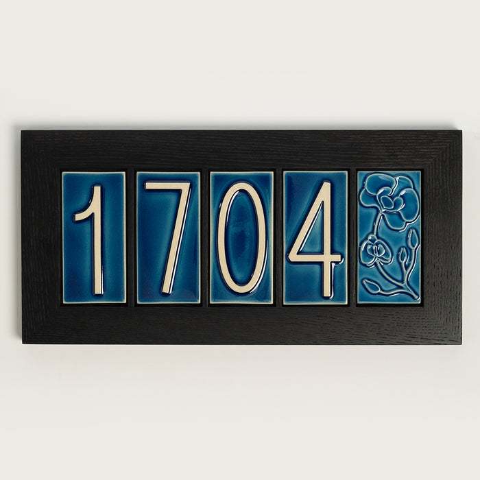 House Number Spacer Tile, Brandy Orchid