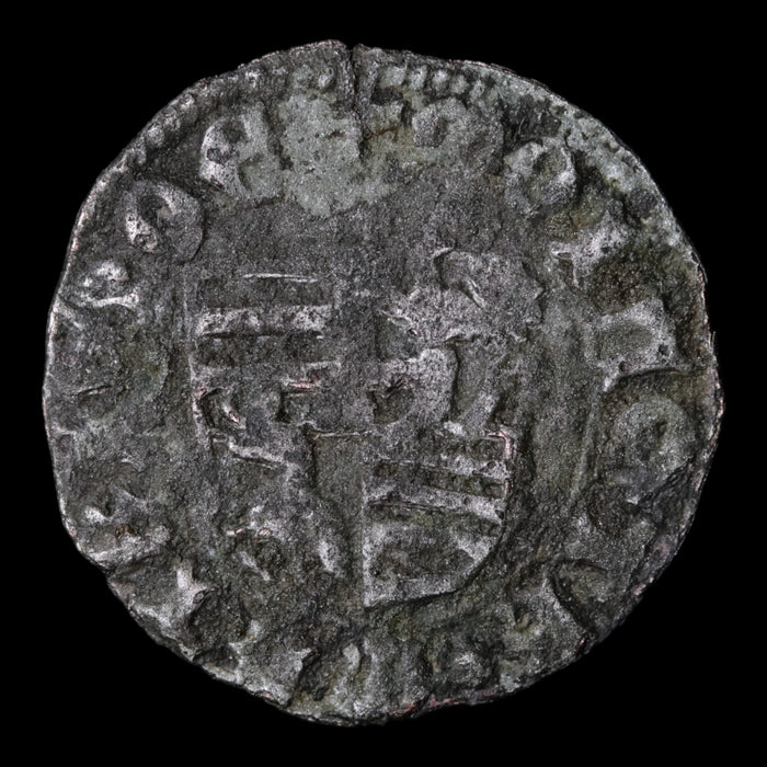 Hungary, King Matthias Corvinus, AR 1 Denier - 1467 CE - Hungary