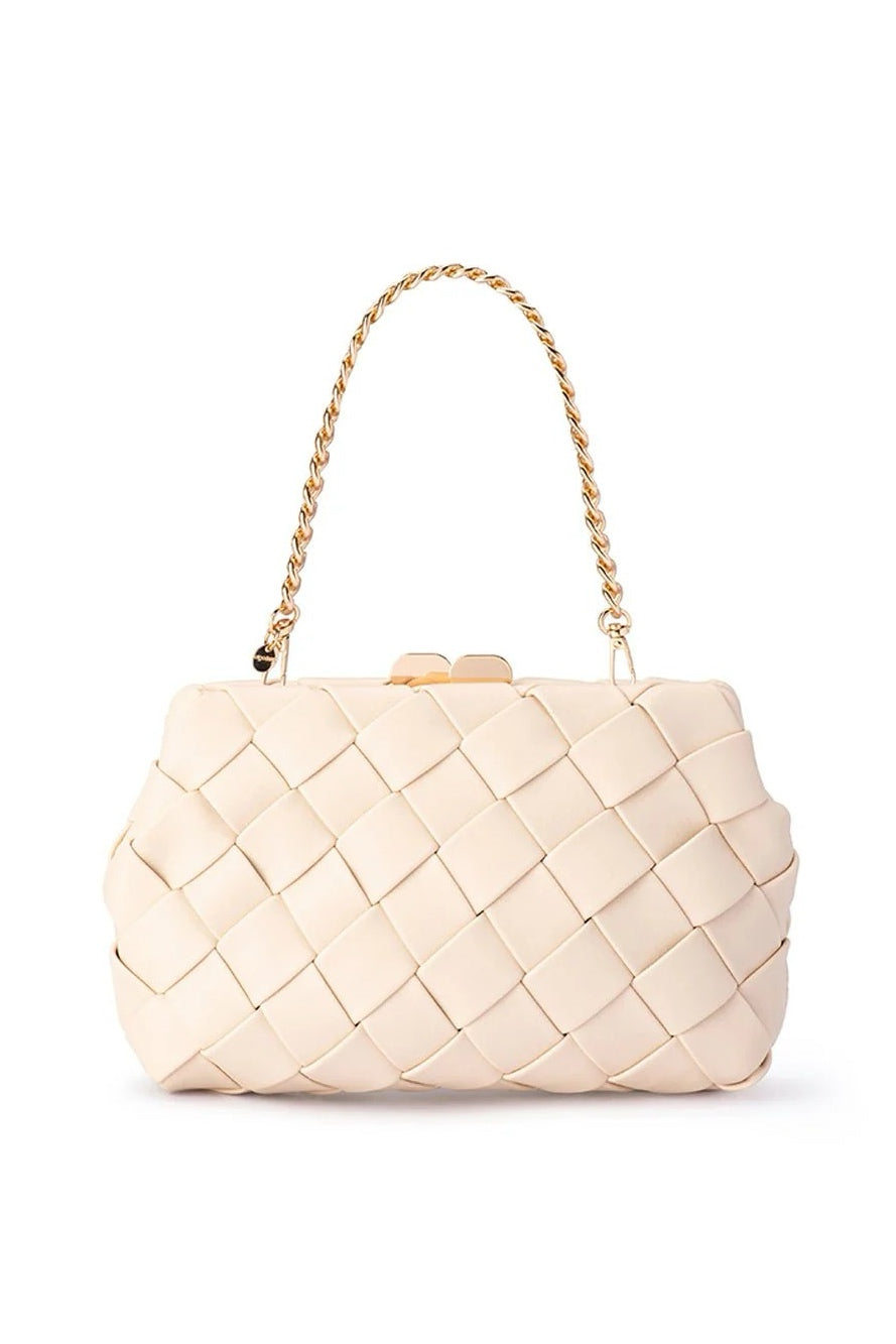 Quinn Woven Clutch - Natural