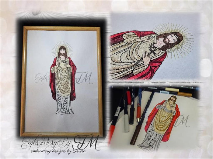 Jesus Christ / embroidery design/ This design is not FSL / two sizes