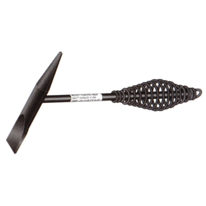 Lenco Spring Handle Chipping Hammer, LHC-2, 10 in, 16 oz Head, Cross Chisel and Pick, Steel Handle
