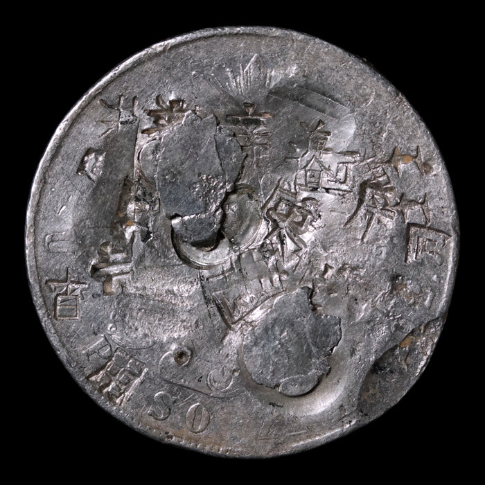 Mexico, AR 8 Reales with Chinese Chop Marks, "Piece of Eight" - 1876 CE - Mexico
