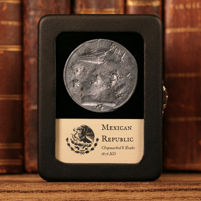 Mexico, AR 8 Reales with Chinese Chop Marks, "Piece of Eight" - 1876 CE - Mexico