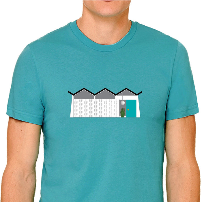 Unisex T-shirt - Midcentury Folded Plate House - Destination PSP