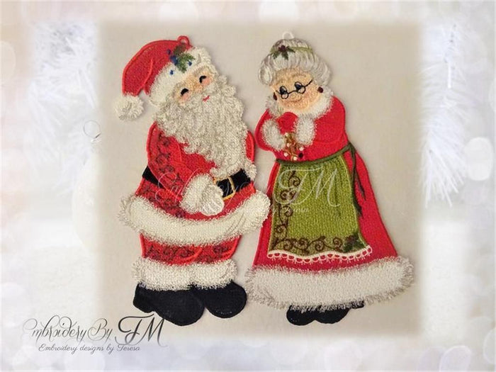 Mr. and Mrs. Santa Claus / three sizes