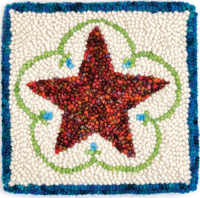 Oxford Punch Needle Kit - Star - Red