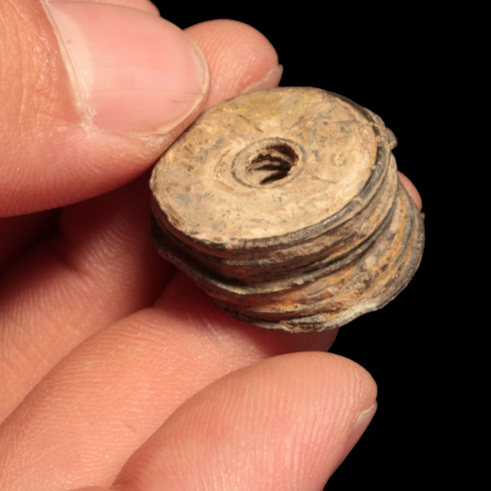 Palembang Pitis, Fused Stack of Coins - c. 1700 to 1800 CE - Indonesia & Malaysia