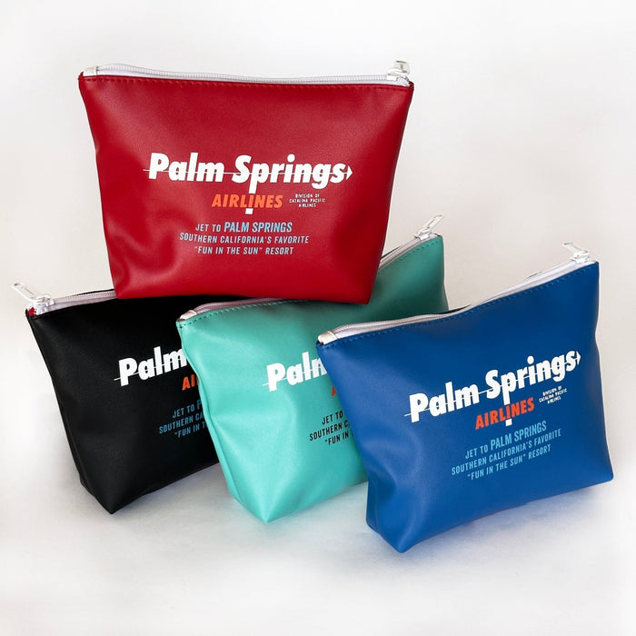 Palm Springs Airlines Travel Pouch - Royal Blue - Destination PSP