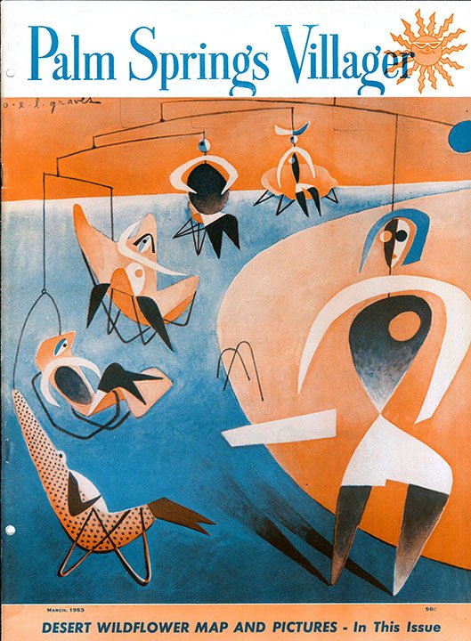 Palm Springs Life Cover Print - 1953 March - Destination PSP