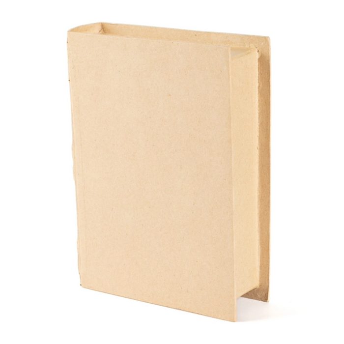 Paper Mache Book Box Back View