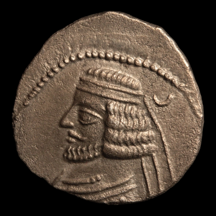 Parthian Empire, King Orodes II, Silver Drachm - 57 to 38 BCE - Ancient Persia