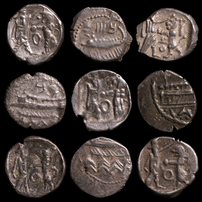 Phoenicians, City of Sidon, Silver Sixteenth Shekel - c. 384 to 332 BCE - Ancient Lebanon