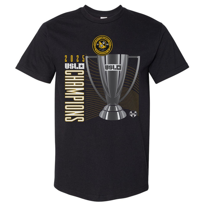 Pittsburgh Riverhounds SC 2025 USL Championship Final Champions Heavyweight T-shirt
