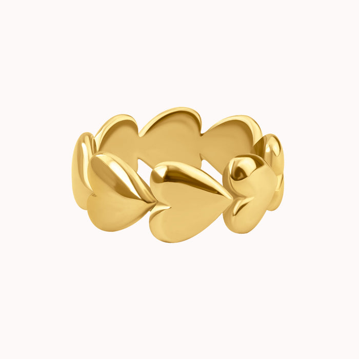 Puffy Hearts Ring