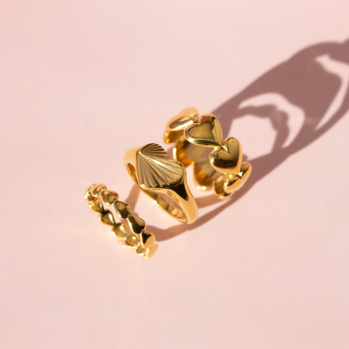 Puffy Hearts Ring