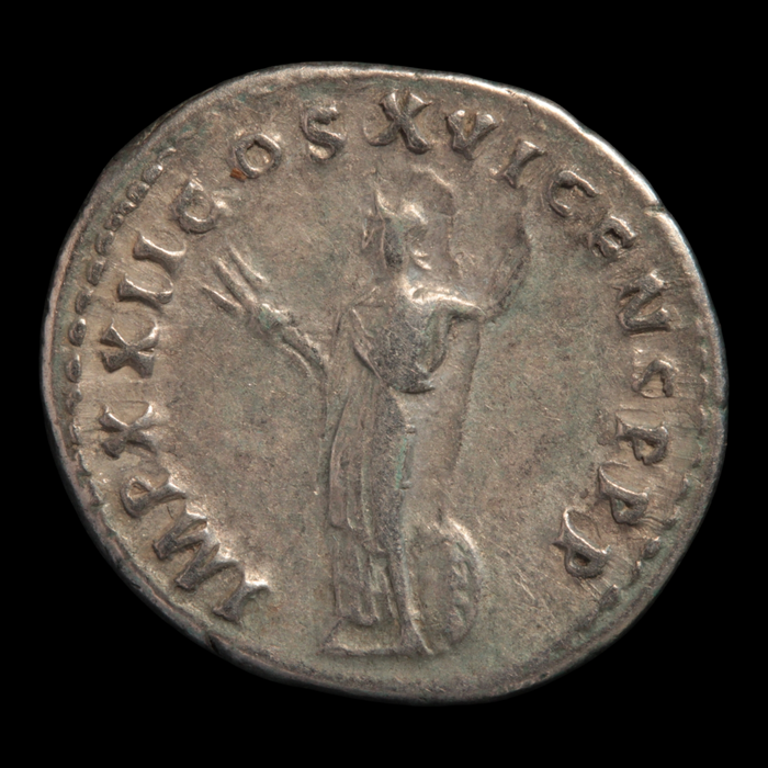 Rome, Emperor Domitian, Silver Denarius, Minerva Reverse - 94 CE - Roman Empire
