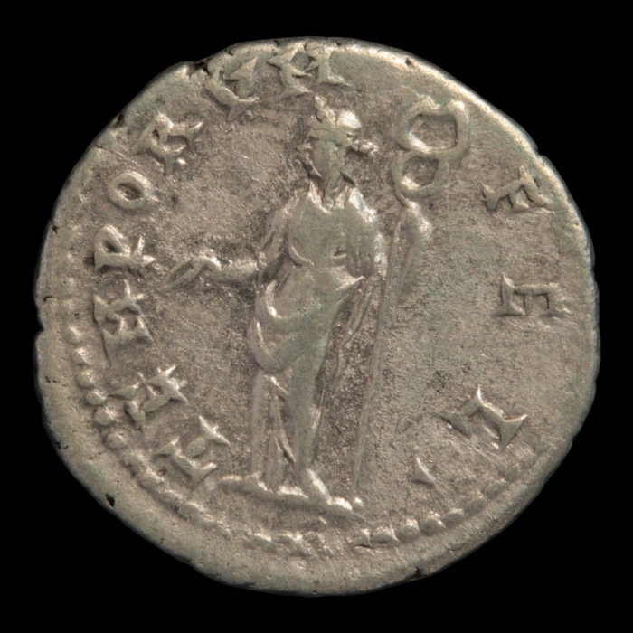 Rome, Emperor Elagabalus, Silver Denarius, Felicitas Reverse - 218 to 222 CE - Roman Empire