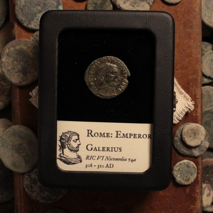 Rome, Emperor Galerius, Bronze, Genius on Reverse - 310 to 313 CE - Roman Empire