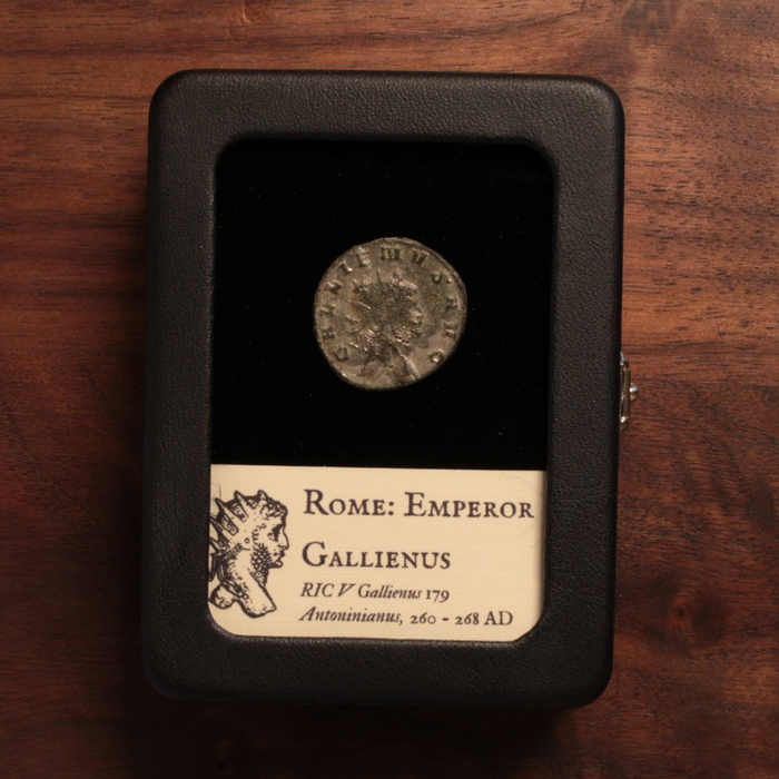 Rome, Emperor Gallienus, Antoninianus, Stag on Reverse - 260 to 268 CE - Roman Empire