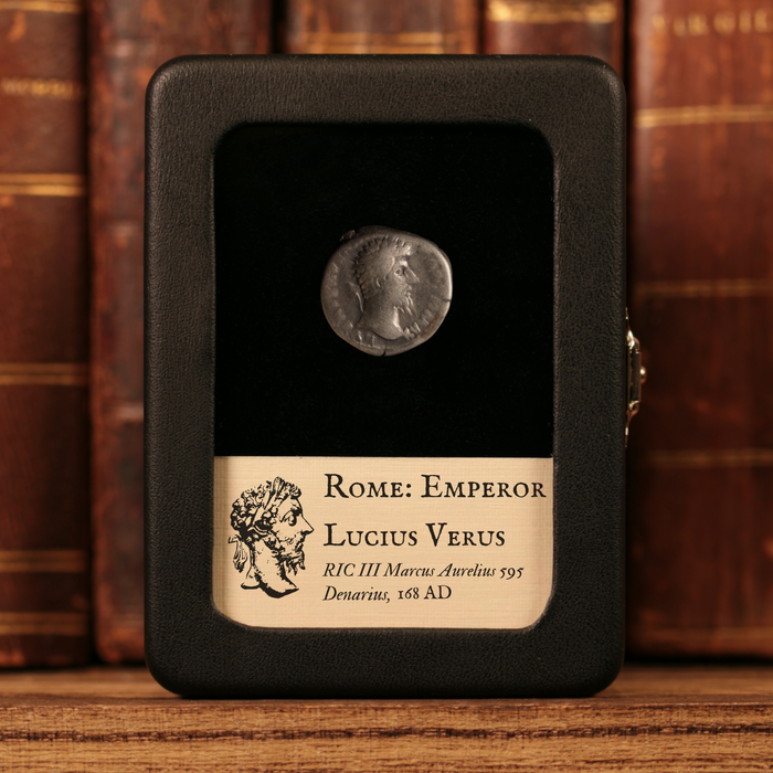 Rome, Emperor Lucius Verus, AR Denarius, Aequitas (Justice) - 168 CE - Roman Empire