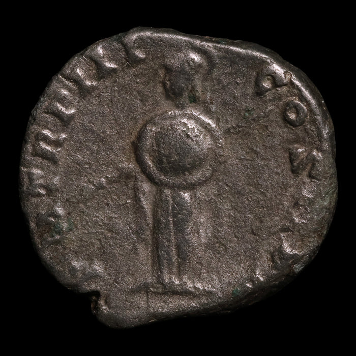 Rome, Emperor Septimius Severus, AR Denarius, Minerva (Goddess of Wisdom) - 195 CE - Roman Empire