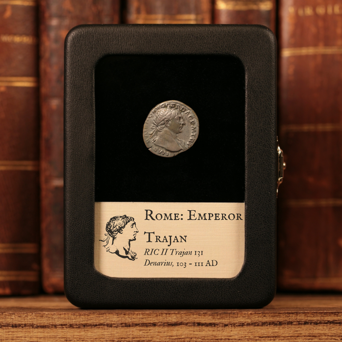 Rome, Emperor Trajan, AR Denarius, Goddess of Victory - 103 to 111 CE - Roman Empire